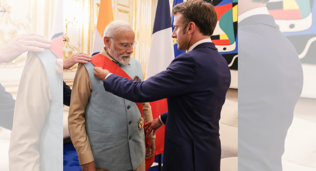 Indian PM Modi Conferred With France S Highest Award Grand Cross Of