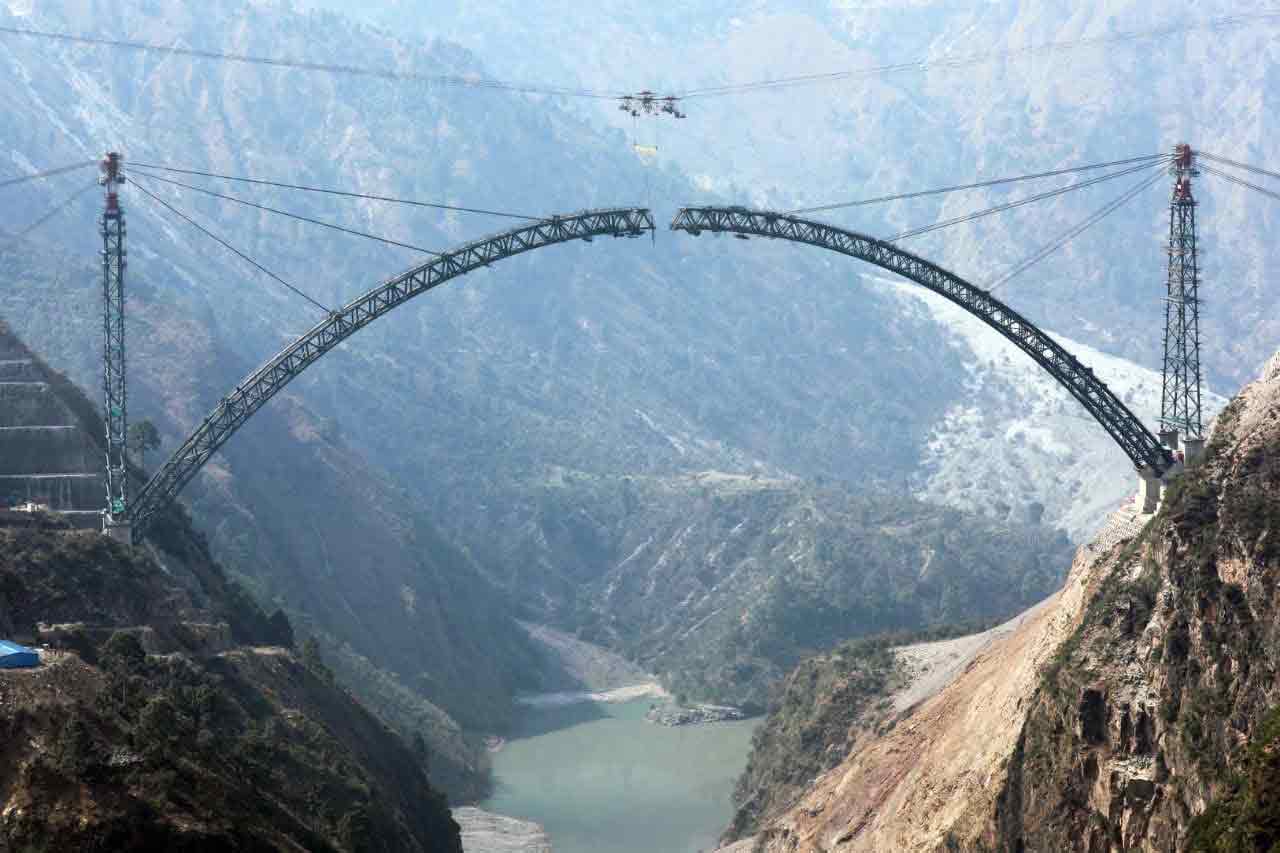 India Builds World's Highest Rail Bridge Across Chenab River - The ...